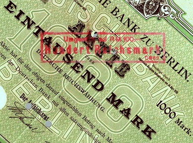 Share_ Deutsche Bank Aktie 1923 (Ausschnitt)
